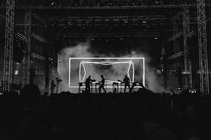 Liveshow met licht en publiek